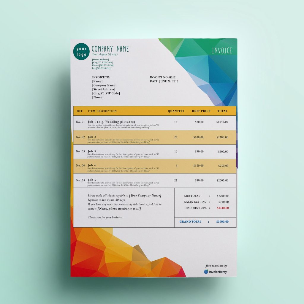 Free invoice