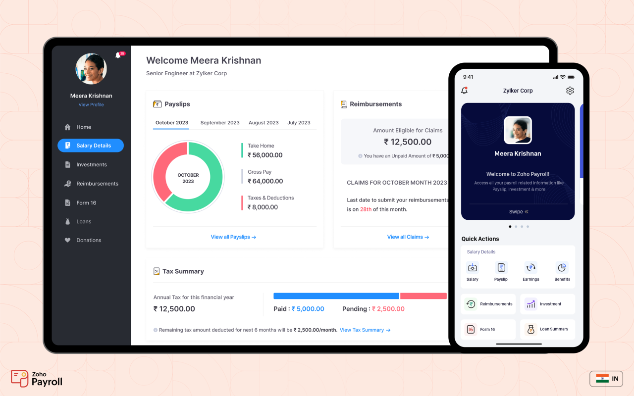 Zoho payroll