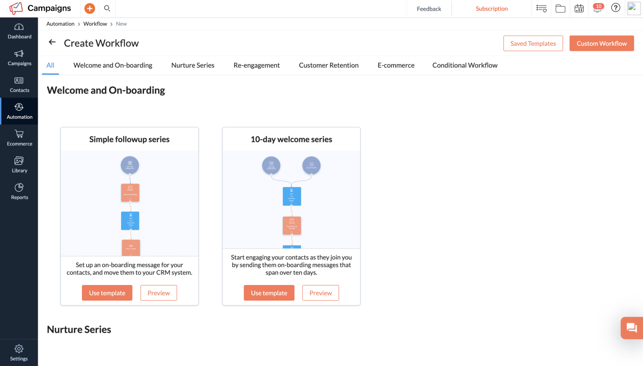 Zoho campaigns