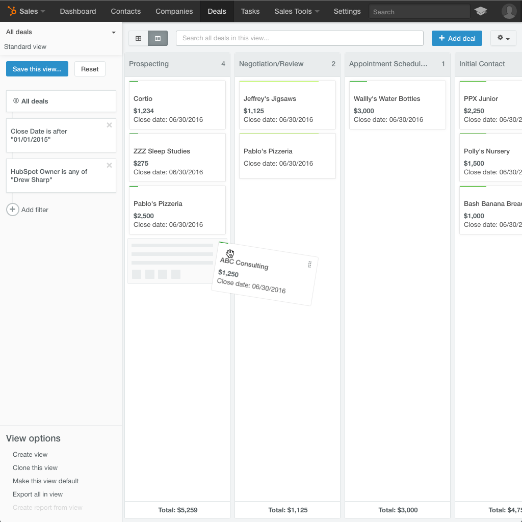 Hubspot crm