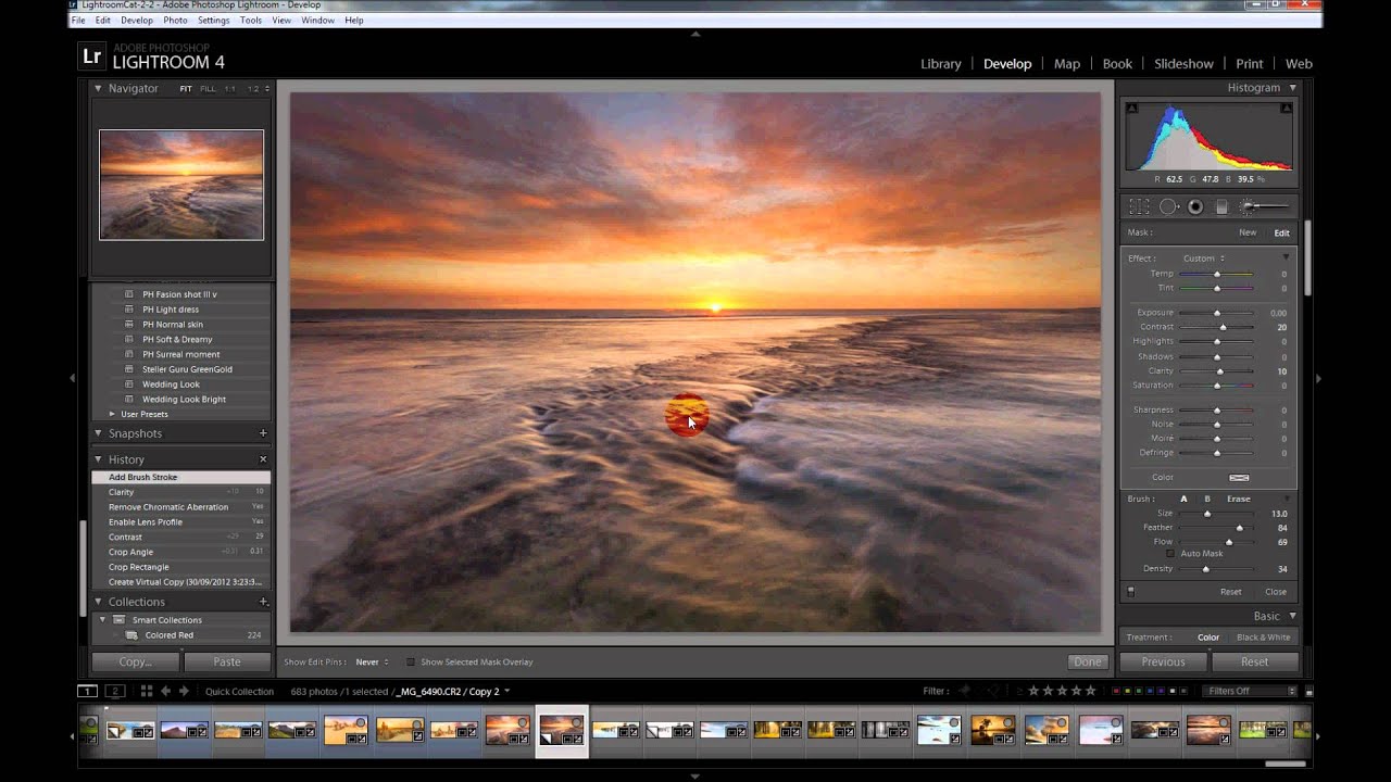 Adobe lightroom photo editor