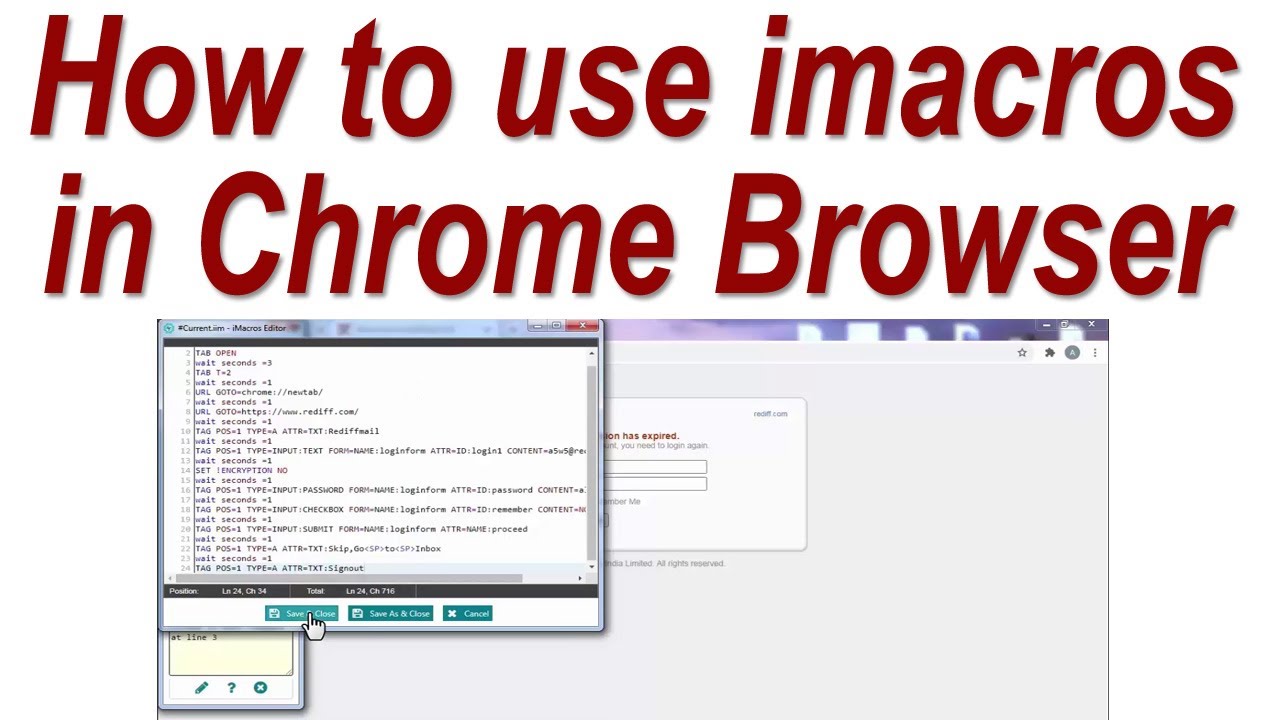 Browser imacros Browser imacros