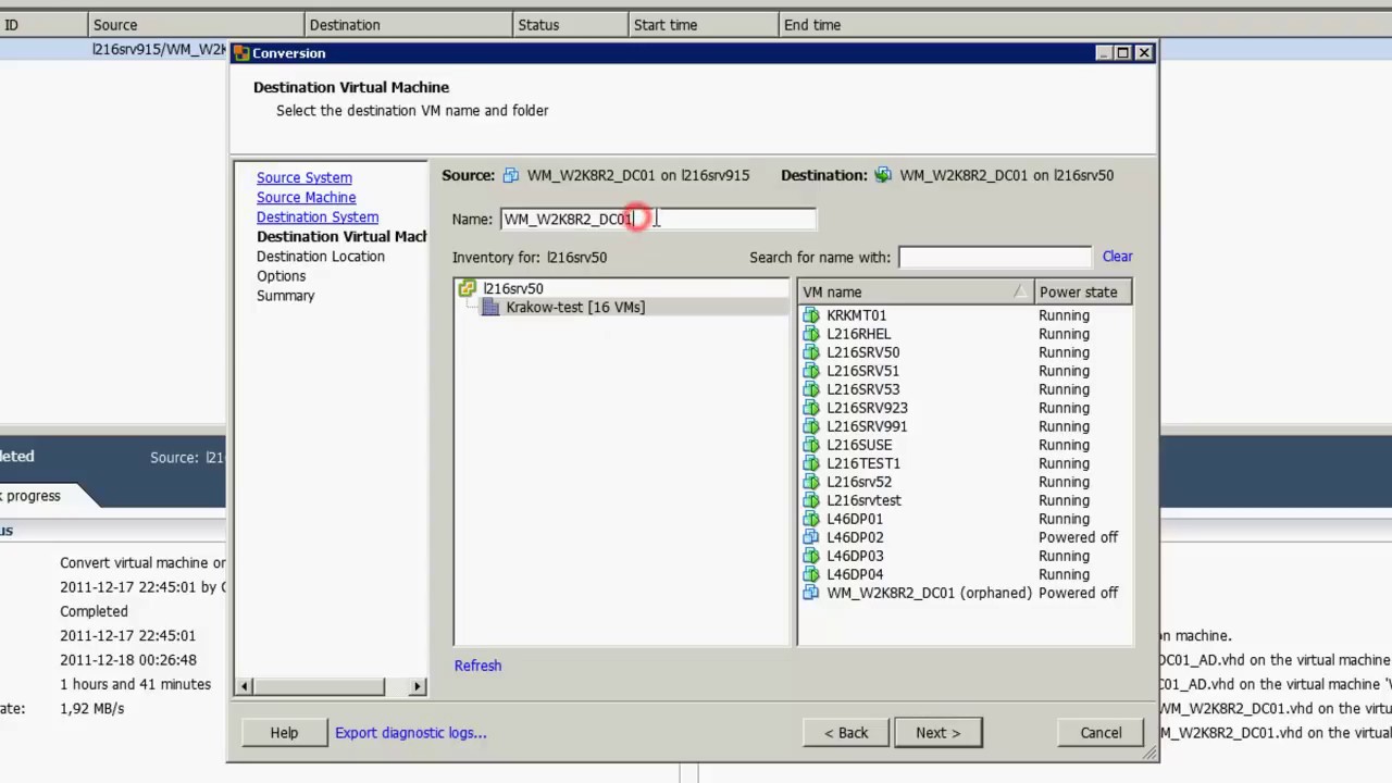 Vmware converter