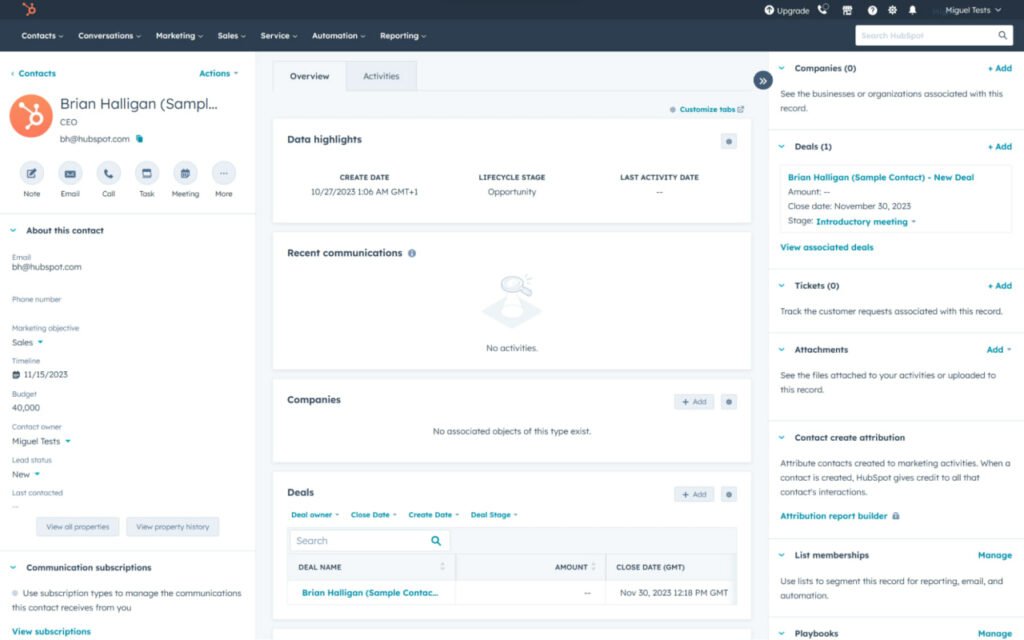 Hubspot crm