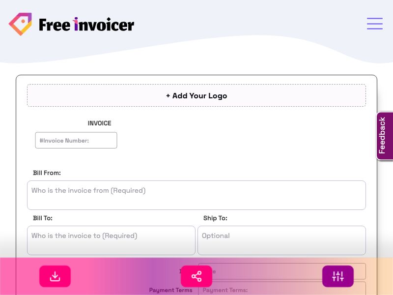 Free invoice