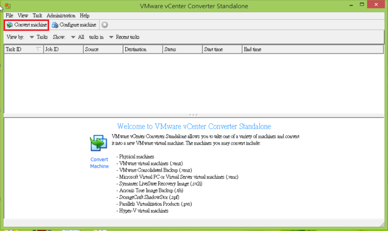 Vmware converter