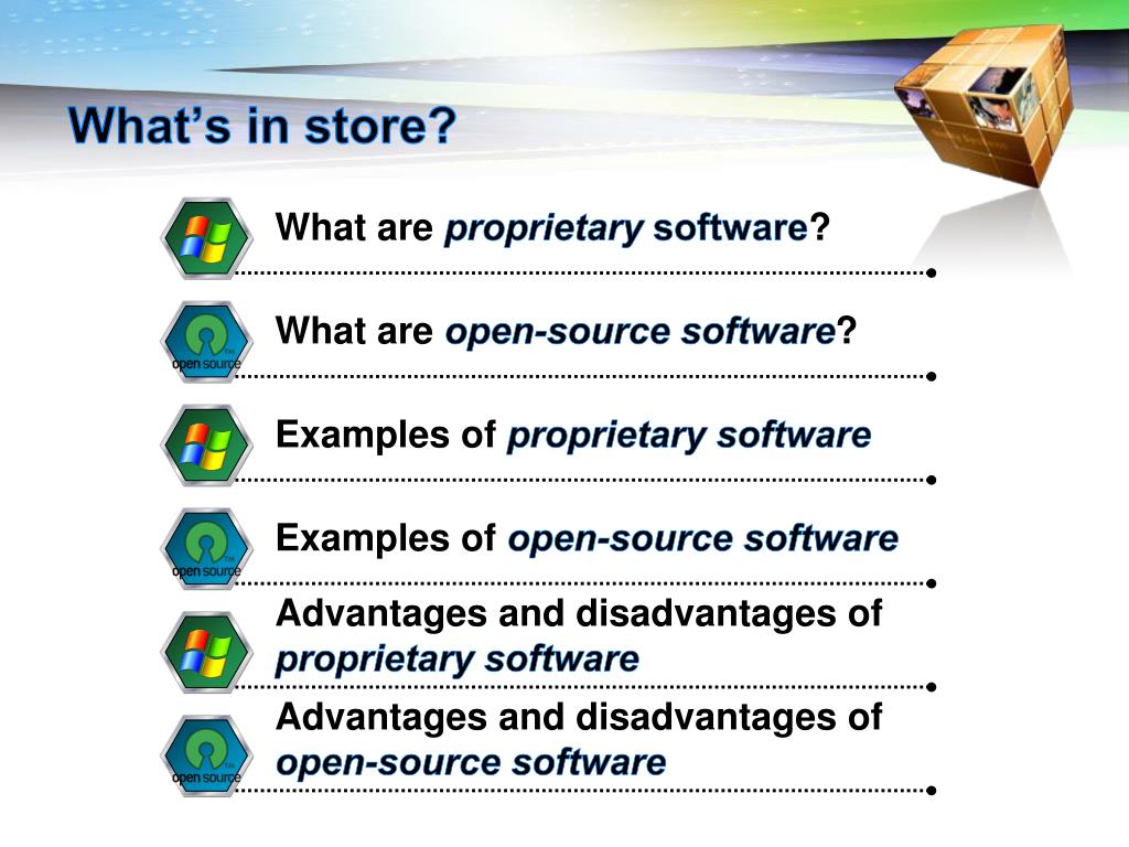 Proprietary software
