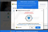 Windows defender security center