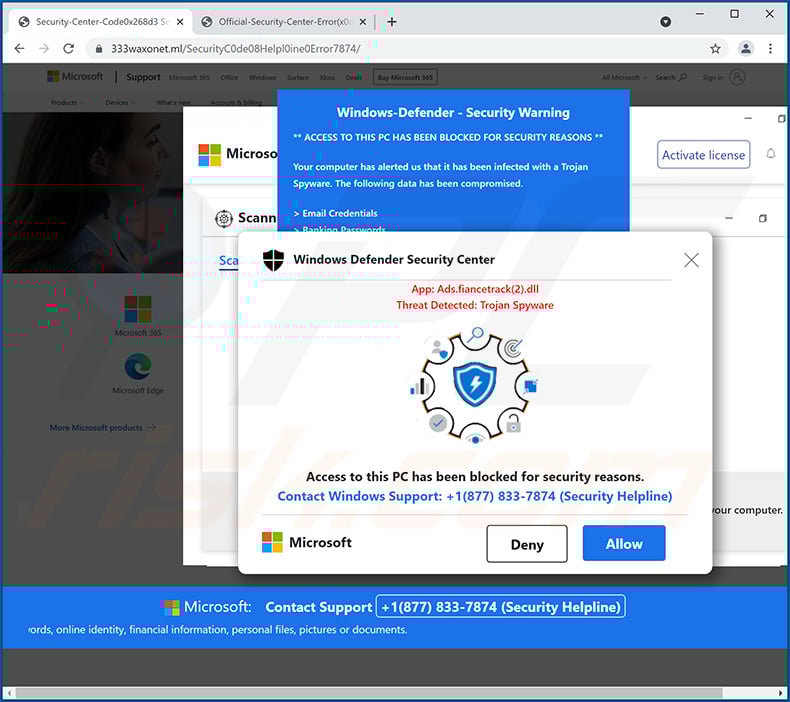 Windows defender security center