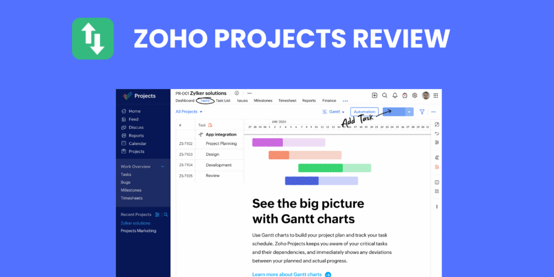 Zoho projects