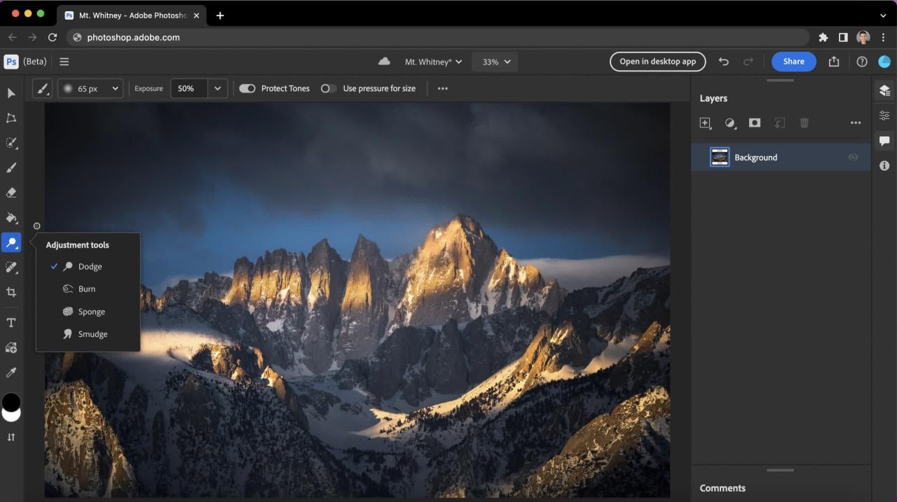 Photoshop browser