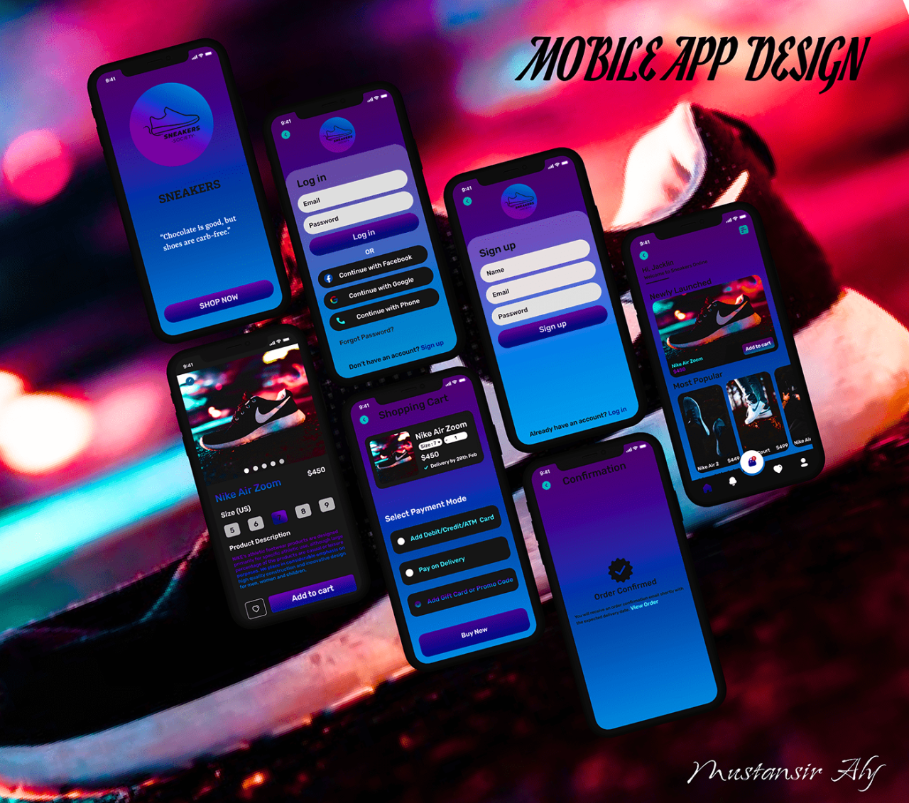 Mobile app design