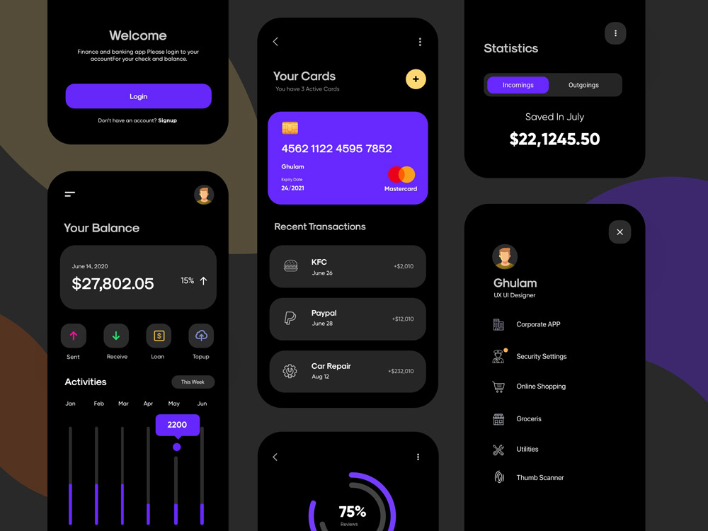App ui design