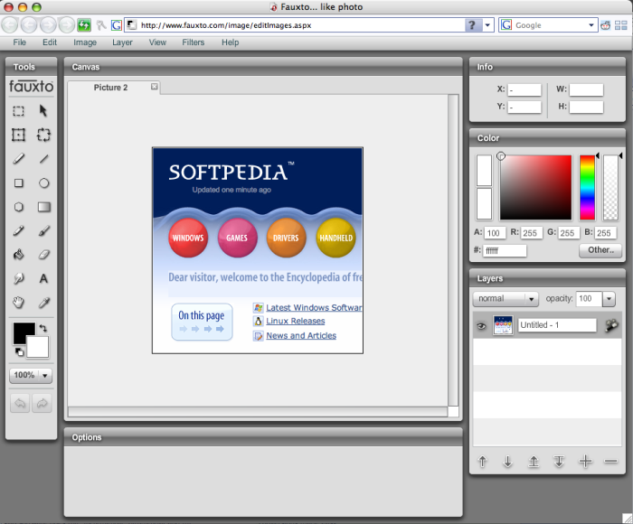 Photoshop based web available now Photoshop based web available now