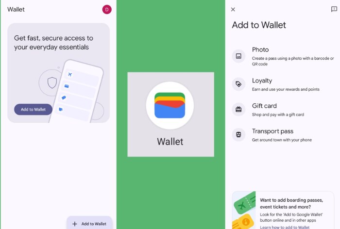 Google wallet app for android