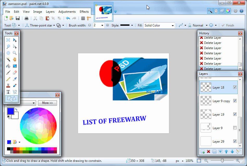 Free psd editor