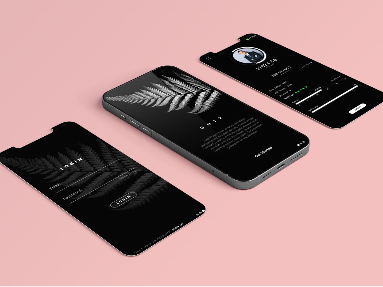 Mobile ui design