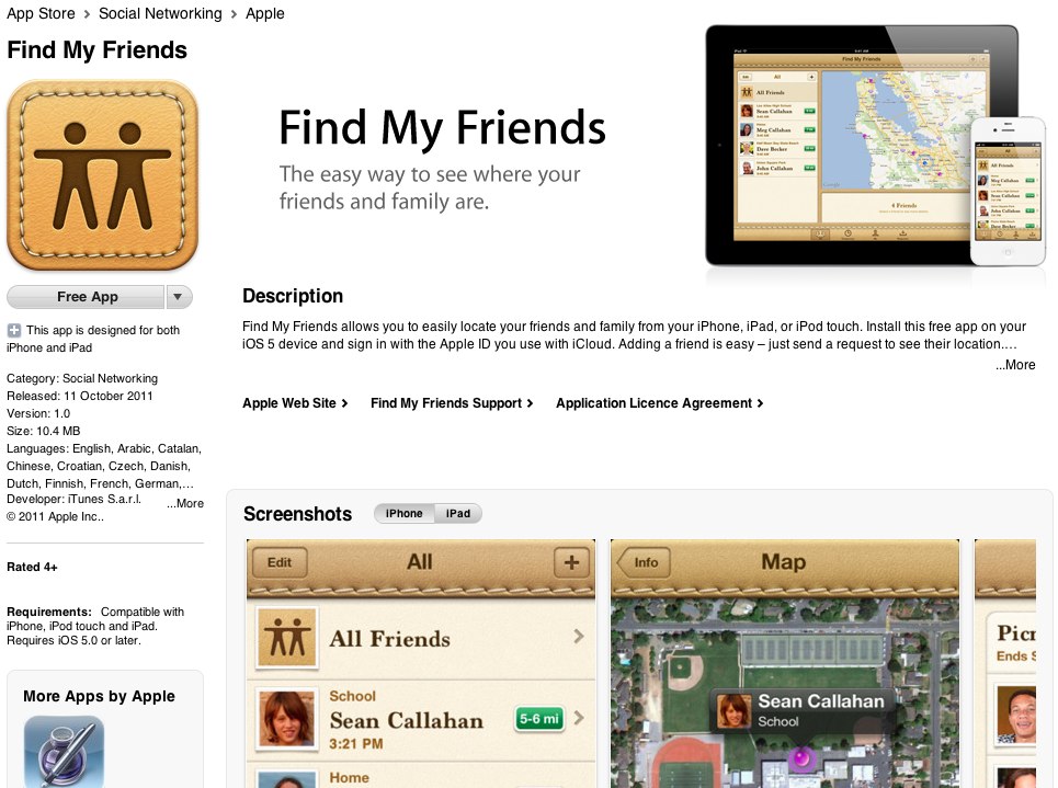 Find my friends phone