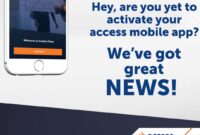 Mobile access app banking