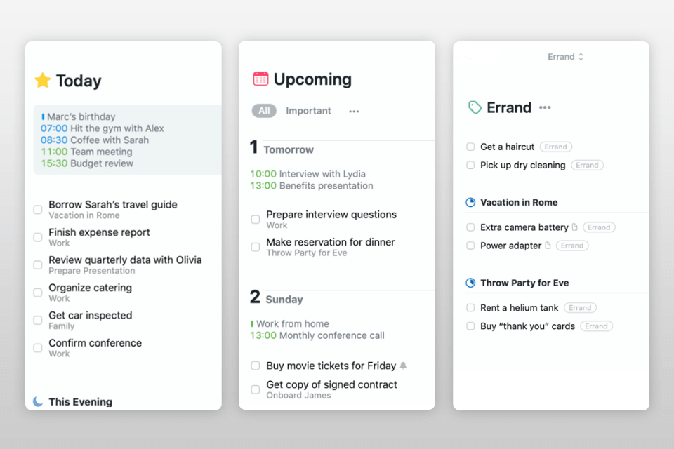 Day planner app